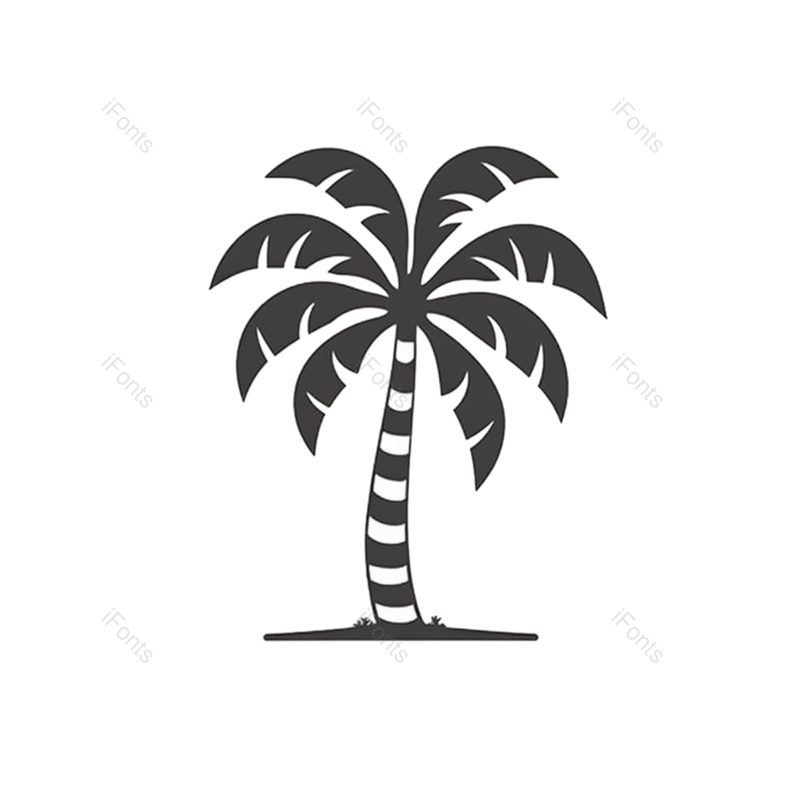 叶子图片,夏天元素,椰子树PNG,卡通树免抠素材